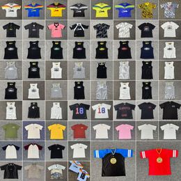 Mens designer t shirt sportswear round neck short sleeve hip hop high street high quality breathable t-shirt european american loose sleeveless t-shirt trendy t shirt