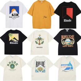 designer t shirt summer new classic retro letter hip hop fashionable high-quality embroidered print shirt street style unisex loose fit casual short sleeve t shirt