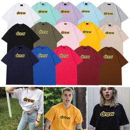 Designer t shirt mens t shirt smiley face classic letter short sleeve trendy brand high street unisex couple pure cotton loose fit simple versatile luxury tshirt