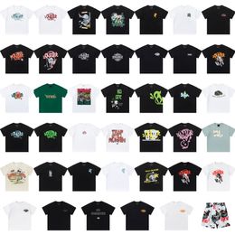 mens t shirt designer tshirt men luxury set short sleeved lapel shirt shorts two-piece world hip-hop foam print vintage t-shirt high street shorts set graphic tee t shirt
