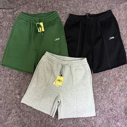 Shorts designer shorts american hip-hop printed knitted for men and women loose fit letter embroidery trendy durable for outdoor high street hip hop five point shorts