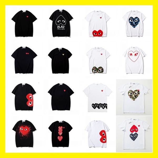 Designer t shirt trendy brand embroidery short sleeve love eyes printed short-sleeved t-shirts for men and women with the same cottont-shirt long shirt sweatshirt