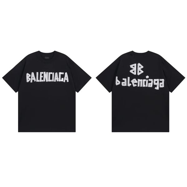 Mens tshirt designer t shirt high-quality premium cotton loose fit casual high street hip hop trendy brand short-sleeve t-shirt with new logo printed embroidery t shirt
