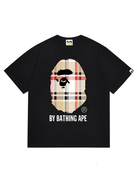 Mens t shirt designer tshirt shark graphic letter print short sleeved loose fit high quality pure cotton short sleeve high street hip hop style short-sleeve shirt